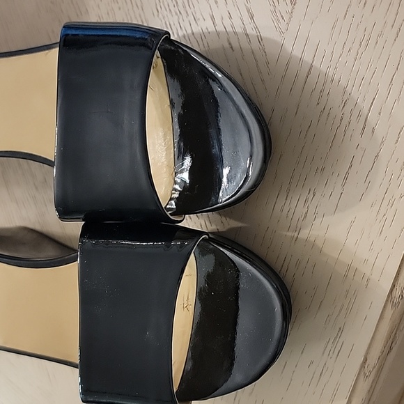 Nine West Arielo Black Sky Wedge Sandals - Picture 8 of 8